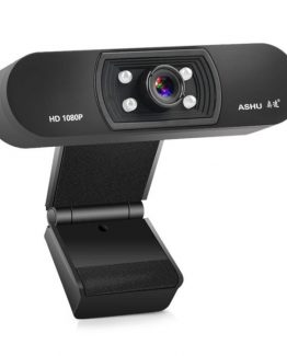 Camara web ASHU 1080p HD Widescreen Video Webcam Laptop PC 262x325 - Camara web A-H800 1080P HD Widescreen con Microfono para Laptop y PC