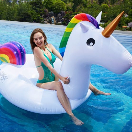 Tequilas and Air Motorsports Flotador unicornio gigante Flotador de unicornio gigante para piscina colch n de aire inflable circular para piscina
