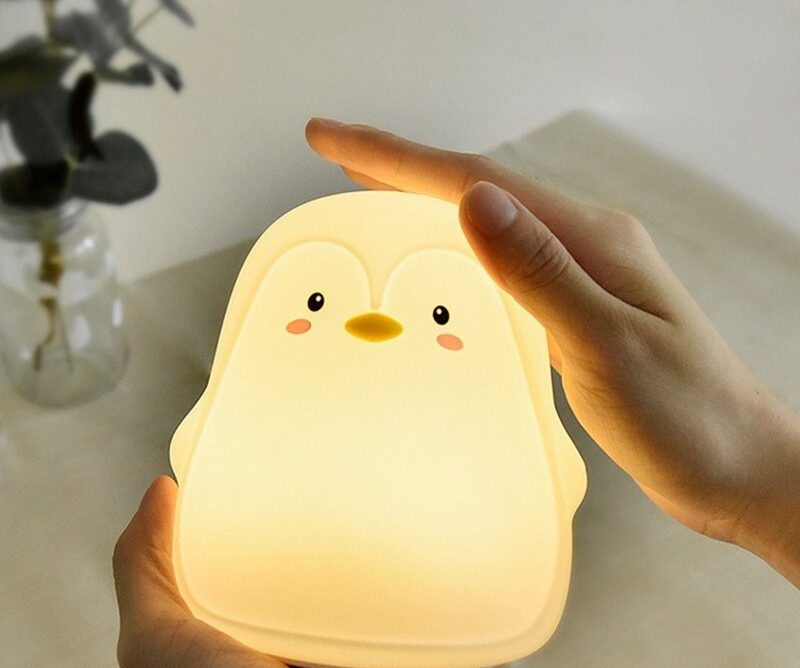 Lámpara de pingüino para niños