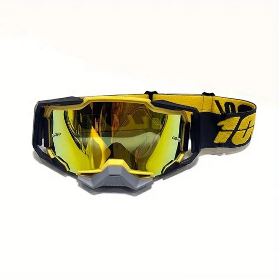 Tequilas and Air Motorsports Gafas de motociclista Goggle 100% Gafas de motociclista Goggle 100 dorado